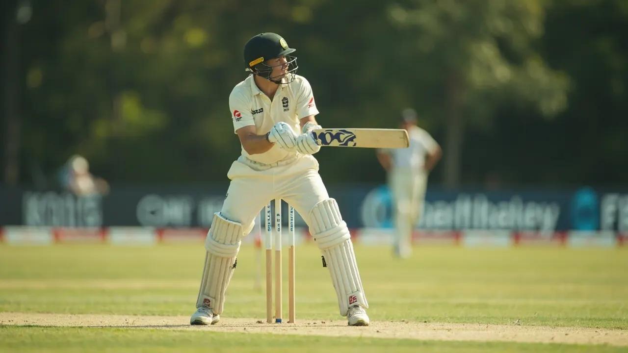 A captain raising his bat