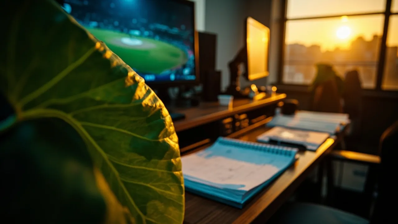 Editorial desk at work after a match