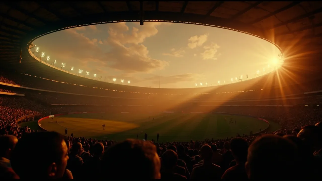 IPL 2026 fixture graphic on a stadium screen