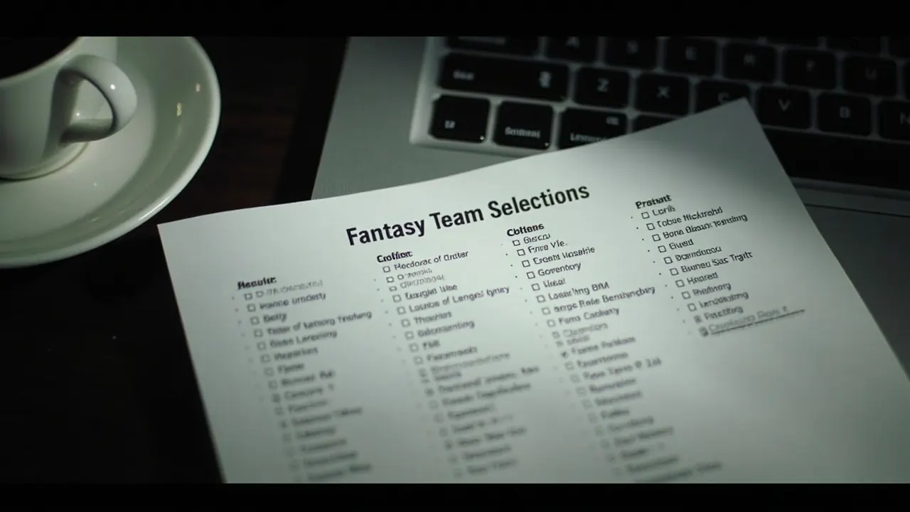 A fantasy team planning session