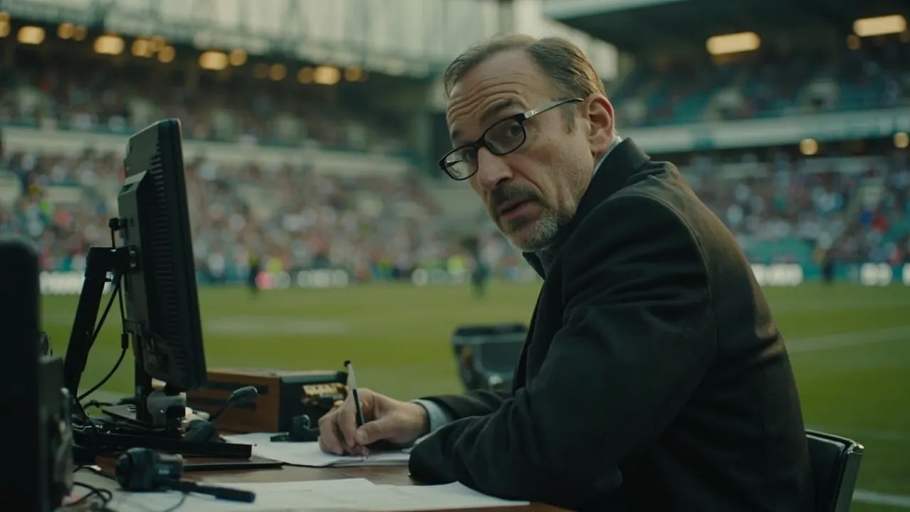 Editorial desk at work after a match