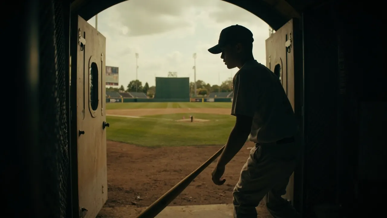 A captain raising his bat