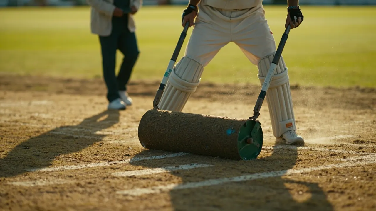 Cricket gear laid out