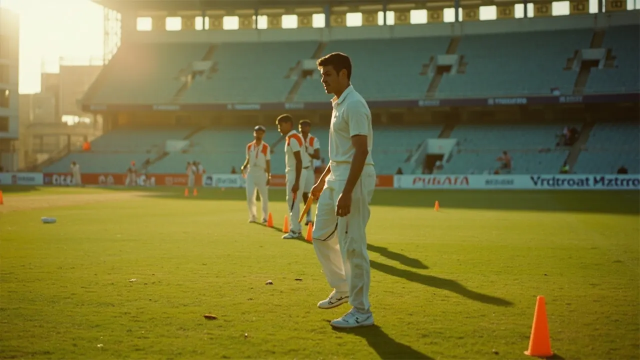 A captain raising his bat
